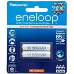 Panasonic BK-4MCCE/2BA Eneloop Rechargeable AAA 2pk retail pack