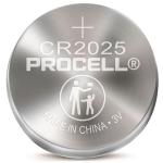 PROCELL DURPC2025  Lithium CR2025 Coin Battery. Box of 20 (4x Strips of 5) made by Duracell
