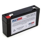 REMCO RM6-1.3 6 Volt battery, Standby Stationary    1.2Ahr, with T1 terminal type connector,LxWxH100x25x50 cm