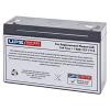 REMCO RM6-7.2 6 Volt battery, Standby Stationary    7.2Ahr, with T1 terminal typeconnector,LxWxH150x35x95 cm