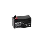 REMCO RM12-1.3 12 Volt battery, Standby Stationary    1.2Ahr, with T1 terminal type connector, LxWxH 95x45x50 mm
