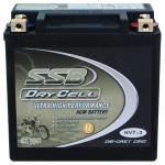 SUPER START HVT-3 MOTORCYCLE AND POWERSPORTS BATTERY AGM 12V 12AH 300CCA BY SSB ULTRA HIGHPERFORMANCE DRY CELL