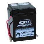 SUPER START R6N4-2A MOTORCYCLE AND POWERSPORTS BATTERY (Y6N4-2A) AGM 6V 4AH BY SSB HIGHPERFORMANCE