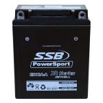 SUPER START RB12A-A MOTORCYCLE AND POWERSPORTS BATTERY (YB12A-A) AGM 12V 12AH 250CCA BY SSB HIGHPERFORMANCE