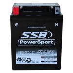 SUPER START RB14A-A2 MOTORCYCLE AND POWERSPORTS BATTERY (YB14A-A2) AGM 12V 12AH 310CCA BY SSB HIGHPERFORMANCE