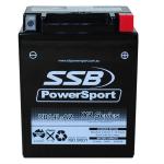SUPER START RB14L-A2 MOTORCYCLE AND POWERSPORTS BATTERY (YB14L-A2) AGM 12V 12AH 310CCA BY SSB HIGHPERFORMANCE