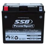 SUPER START RB16-B MOTORCYCLE AND POWERSPORTS BATTERY (YB16-B) AGM 12V 19AH 385CCA BY SSB HIGHPERFORMANCE