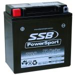 SUPER START RB9-B MOTORCYCLE AND POWERSPORTS BATTERY (YB9-B) AGM 12V 9AH 200CCA BY  SSB HIGHPERFORMANCE
