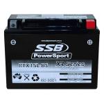 SUPER START RTX15L-BS MOTORCYCLE AND POWERSPORTS BATTERY (YTX15L-BS) AGM 12V 13AH 340CCA BY SSBHIGH PERFORMANCE
