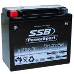 SUPER START RTX20-BS MOTORCYCLE AND POWERSPORTS BATTERY (YTX20-BS) AGM 12V 18AH 400CCA BY  SSBHIGH PERFORMANCE