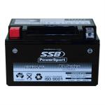 SUPER START RTX7A-BS MOTORCYCLE AND POWERSPORTS BATTERY (YTX7A-BS) AGM 12V 6AH 150CCA BY SSB HIGHPERFORMANCE