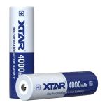 XTAR Protected 18650 Lithium Rechargeable Battery 4.2V 4000MAH 10A Max Discharge (Li-ion)