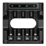 XTAR L4 AA / AAA Battery Charger 2A USB-C Powered, NiMH and (1.5V) Li-Ion Batteries
