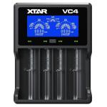 XTAR VC4 Smart Battery Charger LCD Display, USB Powered Li-ion and NiMH Compatible