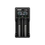 XTAR VC2SL Dual Slot LCD Li-Ion, NiMH Battery Charger USB-C Powered, Power Bank Function