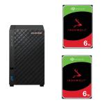 Asustor Drivestor 2 Lite AS1102TL 2- Bay NAS With 2x 6 TB NAS HDD Bundle
