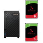 Asustor Drivestor 2 Lite AS1102TL 2- Bay NAS With 2x 8 TB NAS HDD Bundle