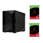Asustor Drivestor 2 Pro AS3302T v2 2-Bay NAS with 2x 4 TB NAS HDD Bundle