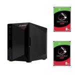 Asustor Drivestor 2 Pro AS3302T v2 2 - Bay NAS With 2x 8 TB NAS HDD Bundle