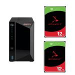 Asustor Drivestor 2 Pro AS3302T v2 2-Bay NAS with 2x 12 TB NAS HDD Bundle