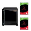 Asustor Drivestor 4 Pro AS3304T v2 4-Bay NAS with 2x 4 TB NAS HDD Bundle