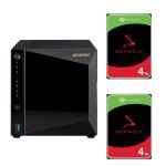 Asustor Drivestor 4 Pro AS3304T v2 4-Bay NAS with 2x 4 TB NAS HDD Bundle