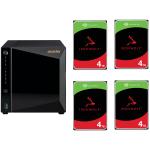 Asustor Drivestor 4 Pro AS3304T v2 4-Bay NAS with 4x 4 TB NAS HDD Bundle