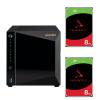 Asustor Drivestor 4 Pro AS3304T v2 4-Bay NAS with 2x 8TB NAS HDD Bundle