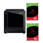 Asustor Drivestor 4 Pro AS3304T v2 4 - Bay NAS With 2x 10 TB NAS HDD Bundle