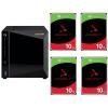 Asustor Drivestor 4 Pro AS3304T v2 4 - Bay NAS With 4x 10 TB NAS HDD Bundle