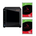 Asustor Drivestor 4 Pro AS3304T v2 4 - Bay NAS With 2x 12 TB NAS HDD Bundle