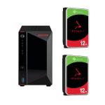 Asustor Nimbustor 2 Gen2 AS5402T 2-Bay NAS With 2x 12TB NAS HDD Bundle