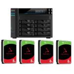 Asustor Lockerstor 8 AS6508T 8-Bay NAS With 4x 8TB NAS HDD Bundle