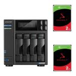 Asustor Lockerstor 4 Gen 2 AS6704T 4-Bay NAS With 2x 2TB NAS HDD Bundle