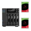 Asustor Lockerstor 4 Gen 2 AS6704T 4-Bay NAS with 2x 4TB NAS HDD Bundle