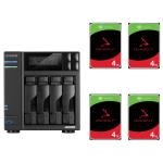 Asustor Lockerstor 4 Gen 2 AS6704T 4-Bay NAS With 4x 4TB NAS HDD Bundle