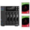 Asustor Lockerstor 4 Gen 2 AS6704T 4-Bay NAS With 2x 8TB NAS HDD Bundle