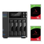 Asustor Lockerstor 4 Gen 2 AS6704T 4-Bay NAS With 2x 10TB NAS HDD Bundle