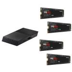 Asustor Flashstor 6 FS6706T 6-Bay Flash NAS with 4x 4TB M.2 NVME SSD Bundle