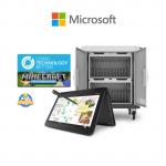 Microsoft Bundle - 24 x Lenovo Yoga N24 2-in-1 Education STEM/Minecraft Premium Flip 11.6" Education Laptop + 1x Chenbro 24 Bay Charging Trolley + 2x Microsoft STEM Training