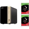 QNAP TS-264 2-Bay NAS With 2x 6TB NAS HDD Bundle