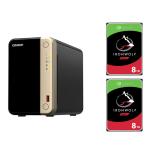 QNAP TS-264 2-Bay NAS With 2x 8TB NAS HDD Bundle