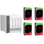 QNAP TS-433 4-Bay NAS with 4x 4TB NAS HDD Bundle