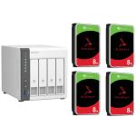 QNAP TS-433 4-Bay NAS with 4x 8TB NAS HDD Bundle