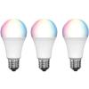 Brilliant Smart WiFi LED RGB E27, 800 Lumens Smart Light Bulb (3 packs), 9W, Dimmable, Bio-Rhythm Lighting Via BrilliantSmart App Remote Control Enabled 220 degrees Beam Angle