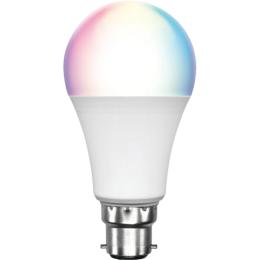 Brilliant Smart WiFi LED RGB Smart Light Bulb B22, 800 Lumens, 9W, Dimmable, Bio-Rhythm Lighting Via BrilliantSmart App Remote Control Enabled 220 degrees Beam Angle