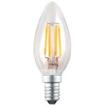 FSL LED Bulb C35D-4W-E14/SES - Filement - Warm White 2700K -  470lm - Dimmable