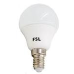FSL 5w LED G45 Bulb - Warm White 3000K, Non-Dimmable, 350 Lumens
