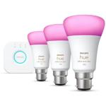Philips HUE468911 Hue Colour/White 11W A60 B22 3PCE Starter Kit