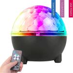 Sansai QL-1606 LED Crystal Ball Disco Light USB Bright LED RGB Party Light Disco Ball Indoor Room Lighting w Remote
